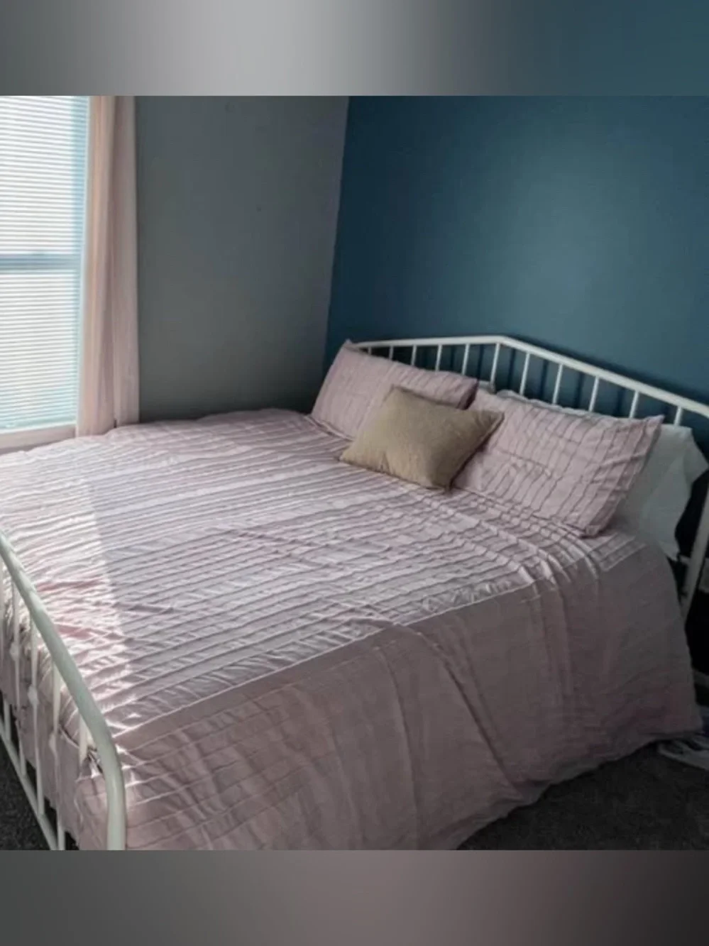 Soft Pink Queen Duvet Cover Set - Home Bedding